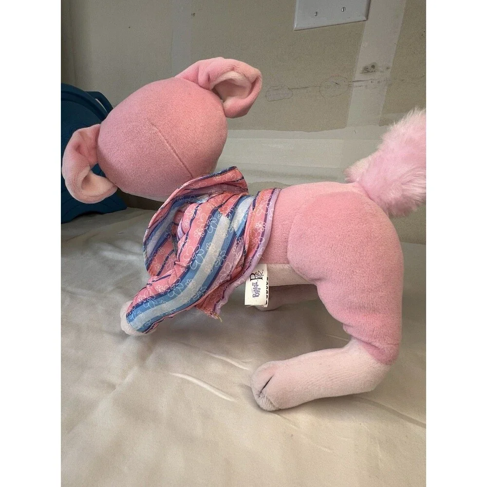 Bratz Petz Pink Chihuahua Plush Dog Embroidered Eyes Striped Shirt Y2K Toy Shae